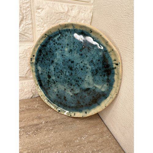 Mediterranean ceramic plate KAPSI, handmade 12768-kapsi photo