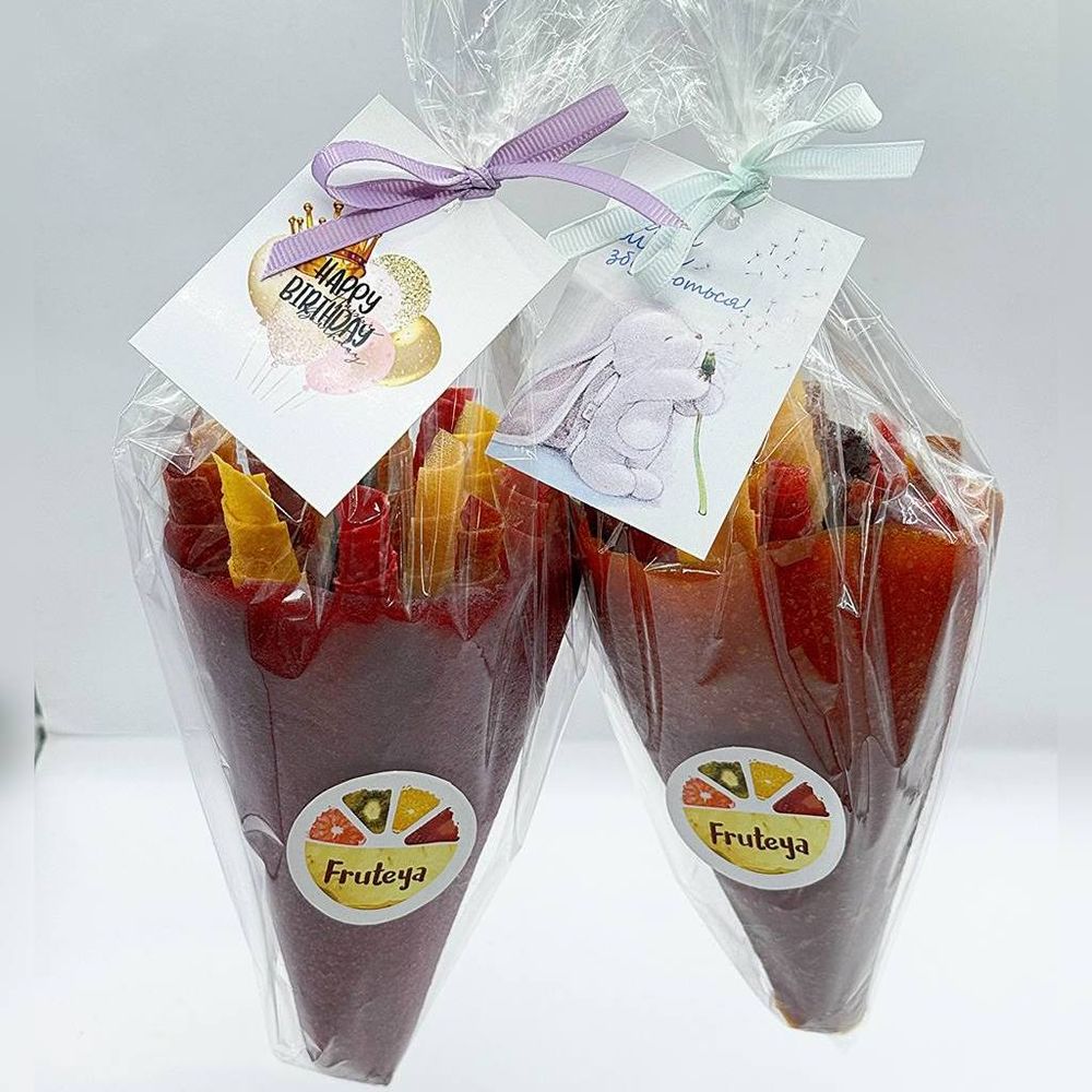 Bouquet-cone pastille (natural handmade sweets) Fruteya, 150 g 20201-150g-fruteya photo