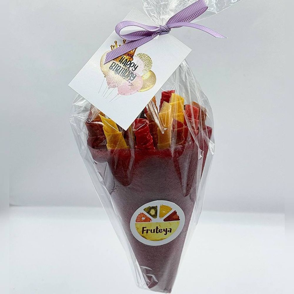 Bouquet-cone pastille (natural handmade sweets) Fruteya, 150 g 20201-150g-fruteya photo