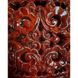 Rectangular openwork dark red candle holder with an ornament 11894-yekeramika photo 4