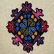 Light embroidered notebook Colored rhombus in a checkered pattern 22x15 cm 80 sheets Yaryna Chorna 20304-yach-klitynka photo 2