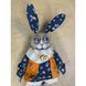 Fabric toy Bunny floral, color blue, size 21*12*6 cm 11261-zoiashyshkovska photo 6