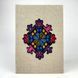 Light embroidered notebook Colored rhombus in a checkered pattern 22x15 cm 80 sheets Yaryna Chorna 20304-yach-klitynka photo 1