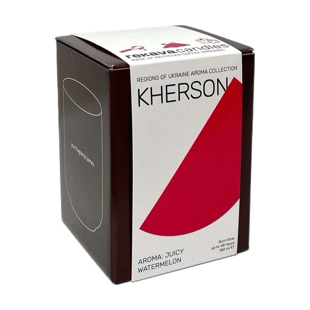 Decorative scented candle "KHERSON" (gift version) REKAVA 13283-podarunkovi-rekava photo