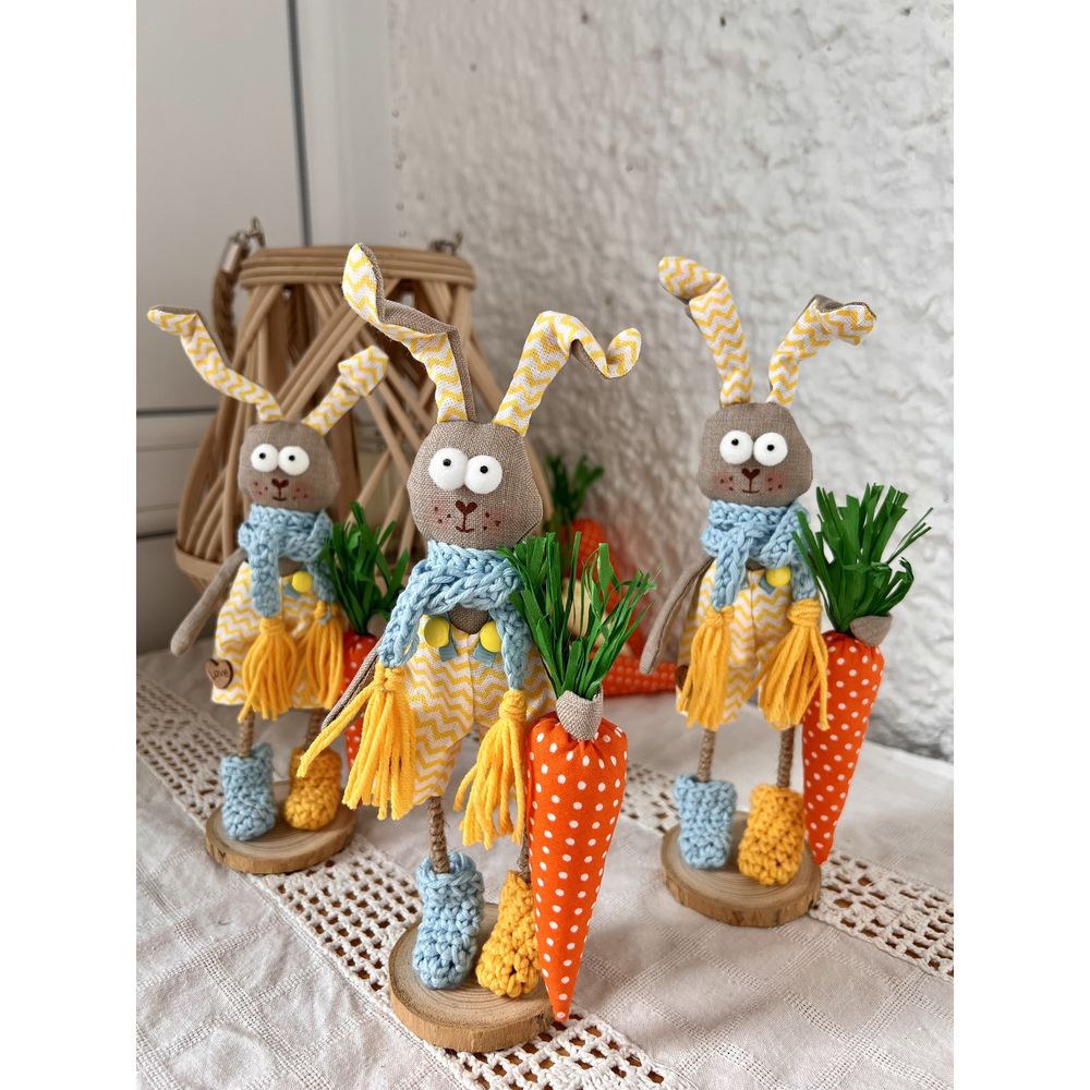 Figurine Cheerful rabbit, size 17x6 cm 12533-lubava-toy photo