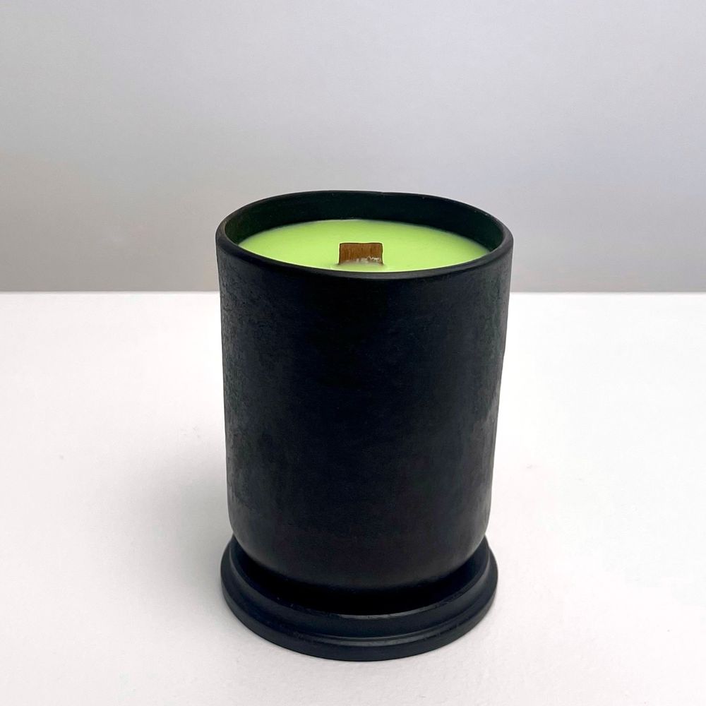 Decorative scented candle "CARPATI" (wooden wick) REKAVA 13285-rekava photo