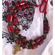 Coral necklace with abundant cross 12698-korali photo 3