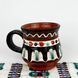 Tall hand-painted ceramic coffee mug &ndash; Bubnivka ceramics: "Along the Paths of the Trypillian Fore-Mother" 23772-vysoka-s-tryp-pram photo 3