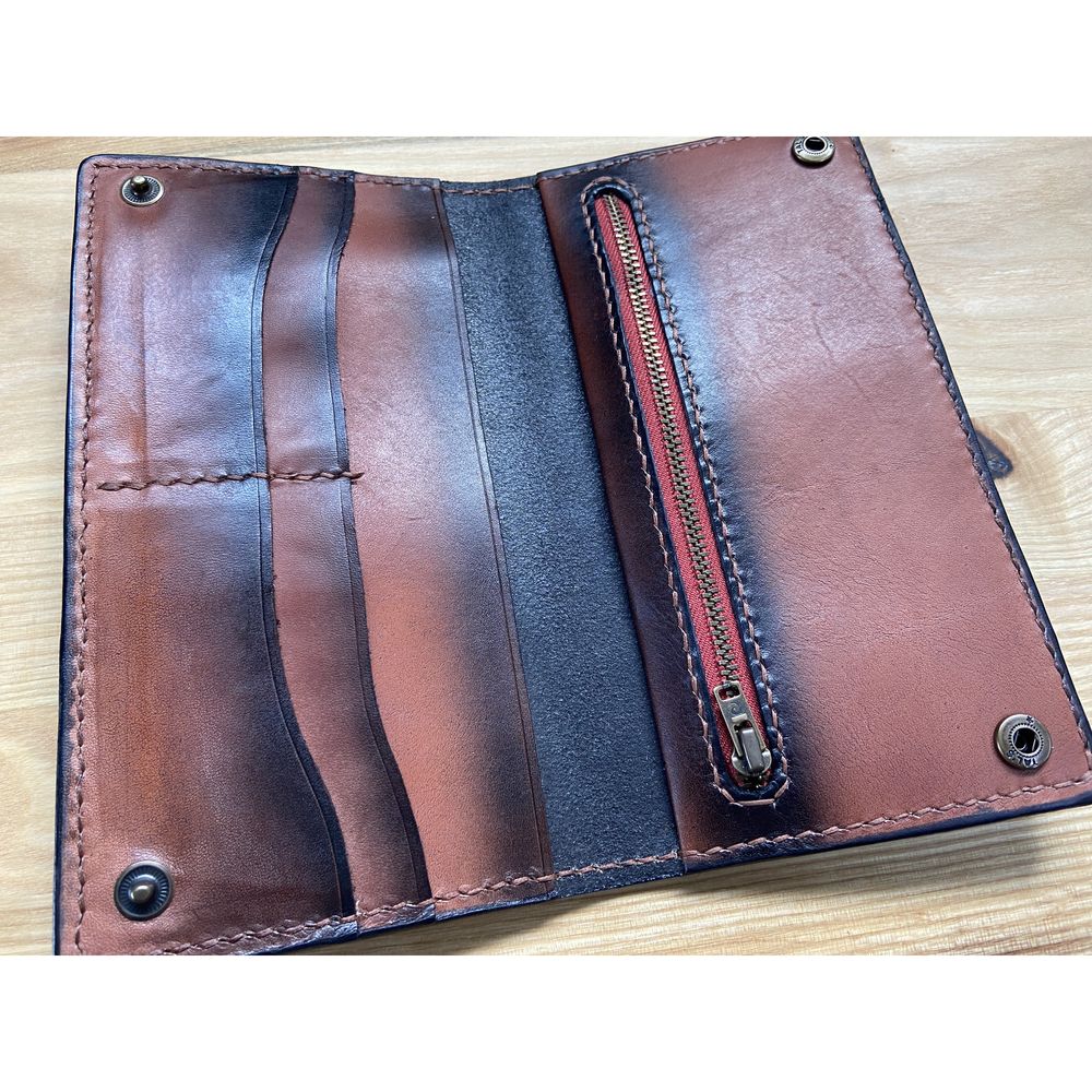 Large leather wallet "Hare" 12095-yb-leather photo
