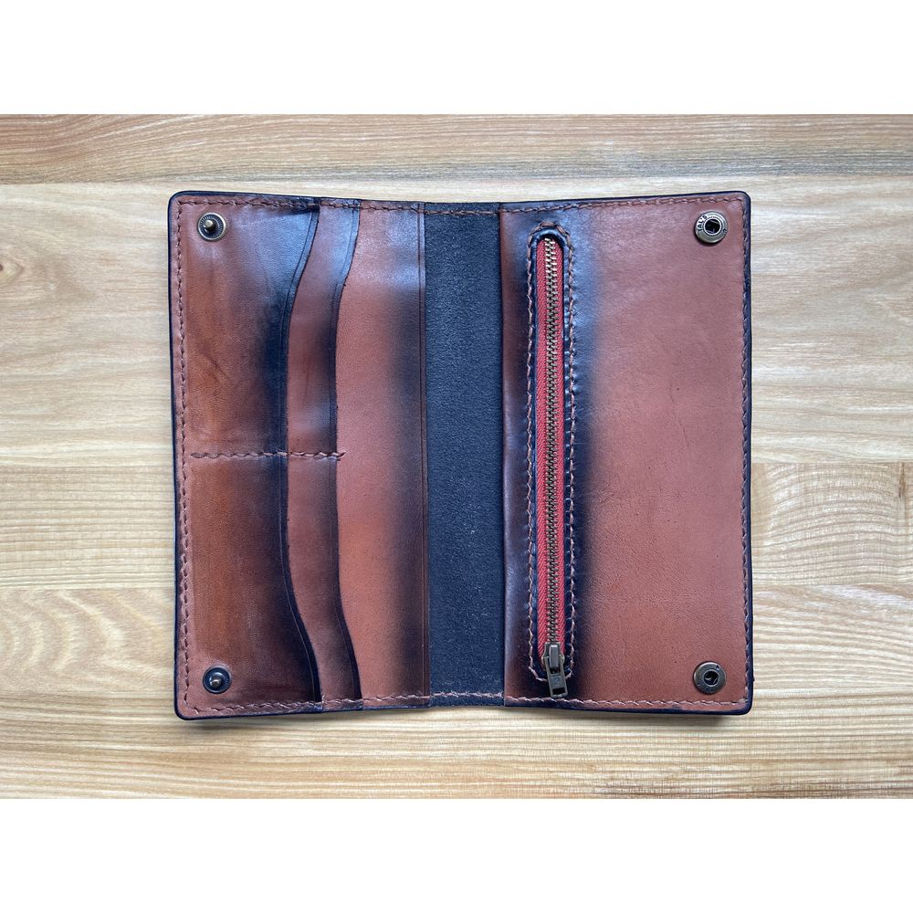 Шкіряний гаманець великий "Заєць" 12095-yb-leather фото