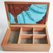 Partitions for a box (6 sections), natural wood, handmade, series NATURAL, DEEPWOOD, 20x12x6 cm 12871-20x12x6-deepwood photo 1
