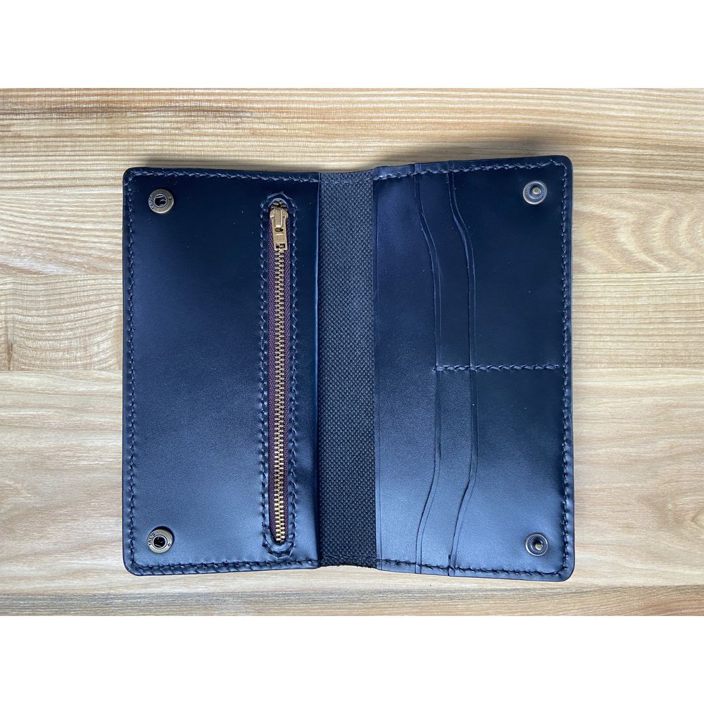 Large leather wallet "Indian" 12096-yb-leather photo