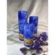 Decorative candles, color «Sapphire», size 6,6x15 cm Vintage 17306-sapphire-vintage photo 2