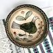 Таріль миска Смотрицька кераміка ручної роботи з орнаментом зозуля з горобиною Кераміка Поділля 16184-tviykraft фото 1