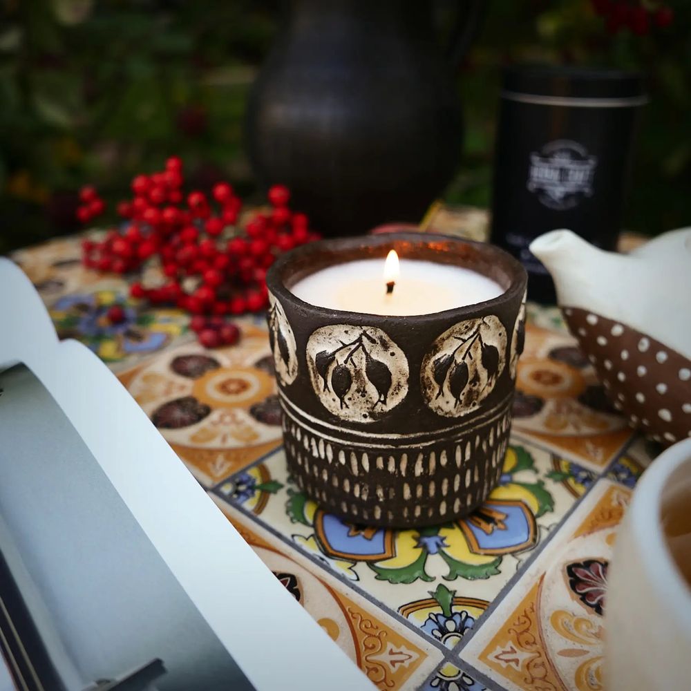 Парфумована свічка "Wild Green" у керамічному горнятку Herbalcraft 14282-herbalcraft фото
