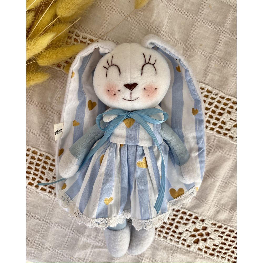 Soft toy Bunny-splash, size 22x9 cm 12536-lubava-toy photo
