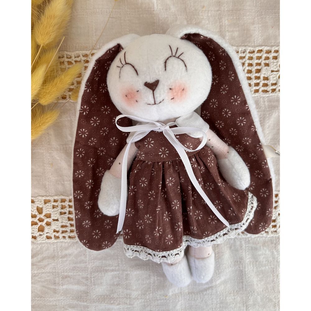 Soft toy Bunny-splash size 22x9 cm 12536-lubava-toy photo