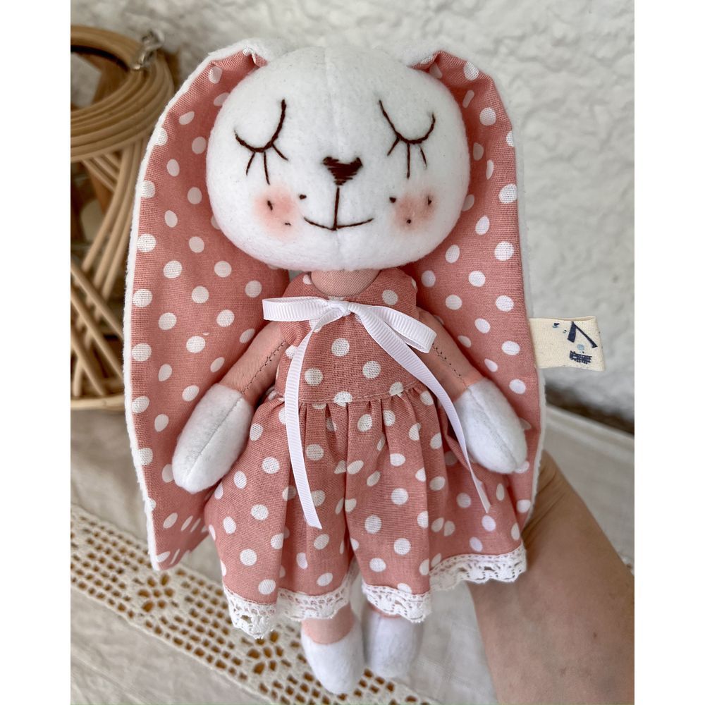 Soft toy Bunny-splash size 22x9 cm 12536-lubava-toy photo