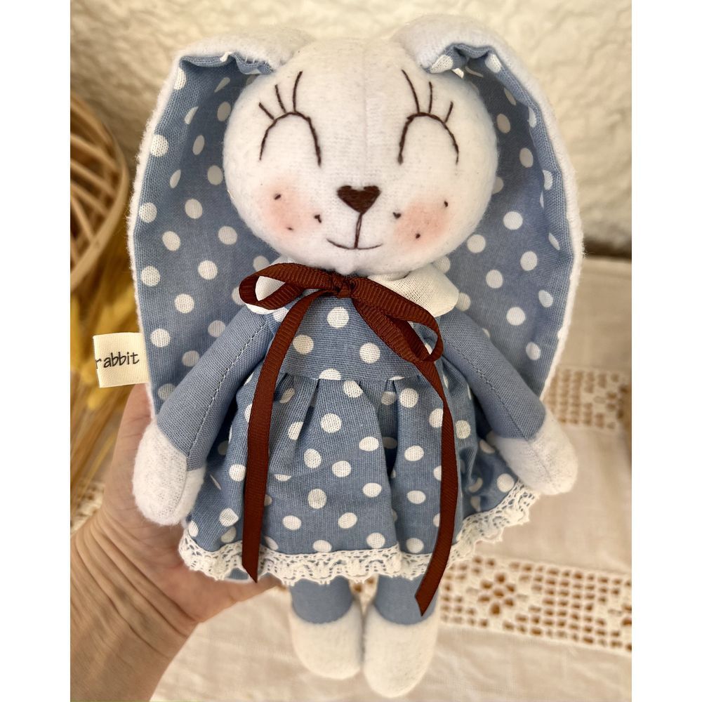 Soft toy Bunny-splash size 22x9 cm 12536-lubava-toy photo