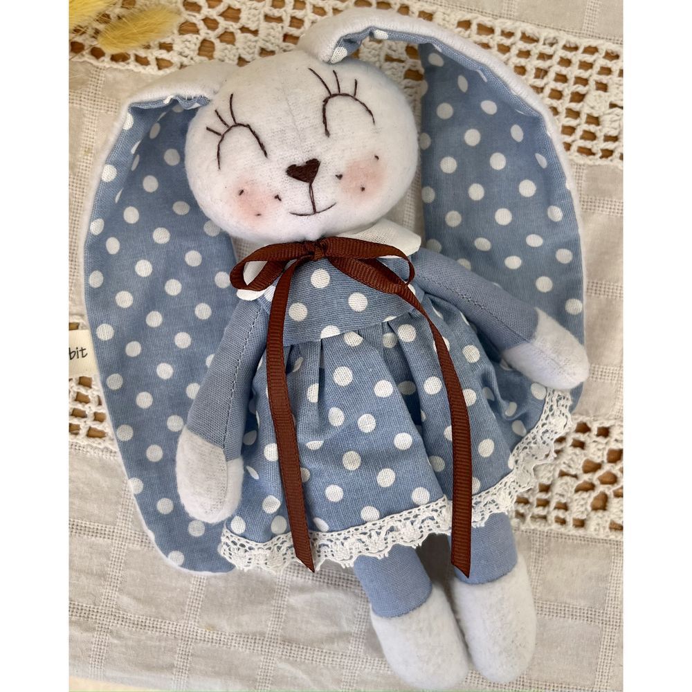 Soft toy Bunny-splash size 22x9 cm 12536-lubava-toy photo