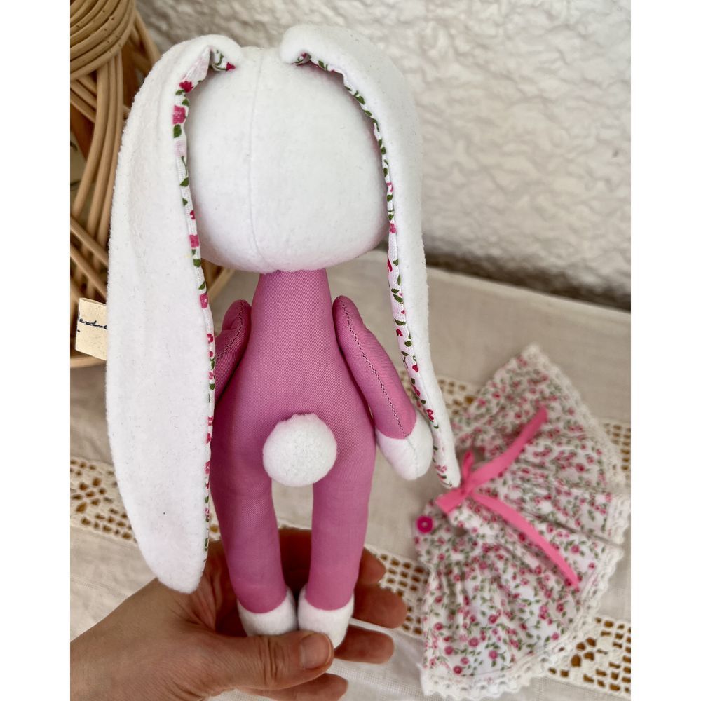 Soft toy Bunny-splash size 22x9 cm 12536-lubava-toy photo