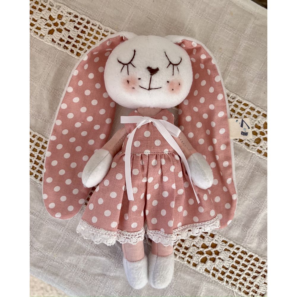 Soft toy Bunny-splash size 22x9 cm 12536-lubava-toy photo