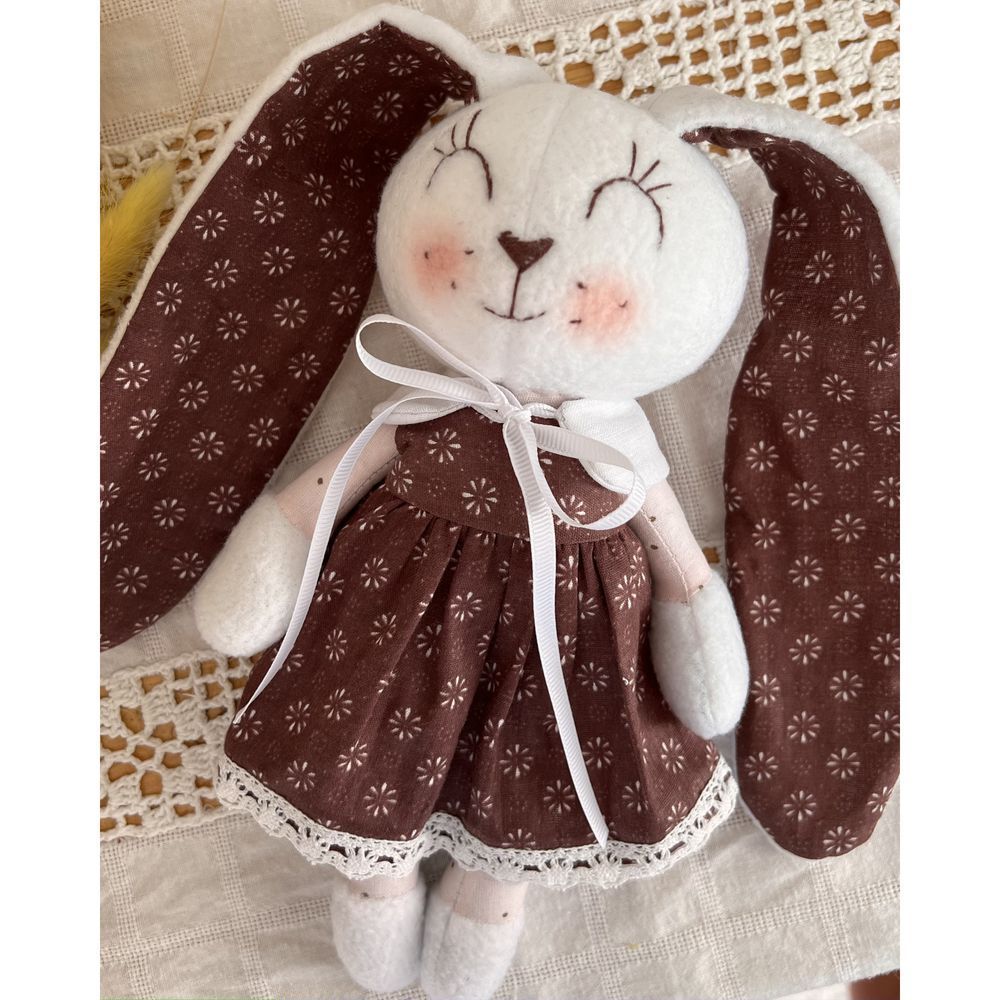 Soft toy Bunny-splash size 22x9 cm 12536-lubava-toy photo