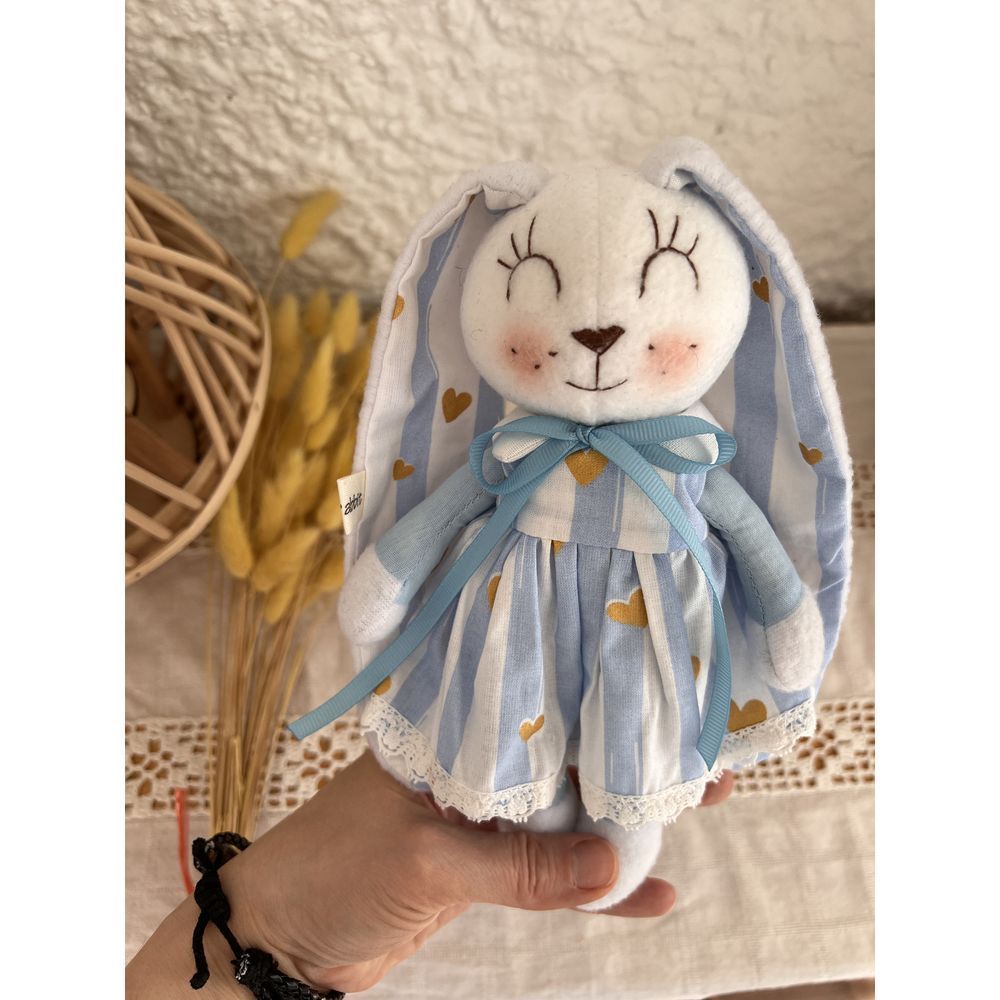Soft toy Bunny-splash size 22x9 cm 12536-lubava-toy photo