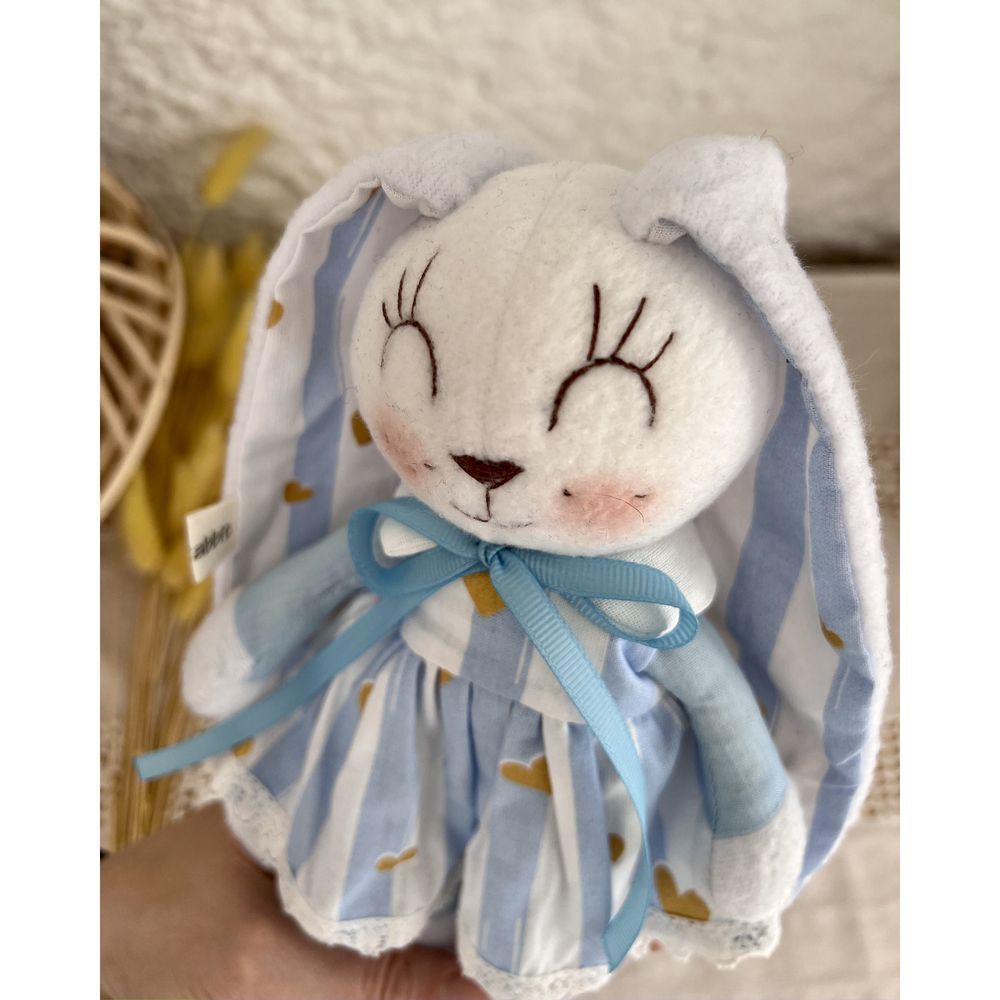 Soft toy Bunny-splash size 22x9 cm 12536-lubava-toy photo