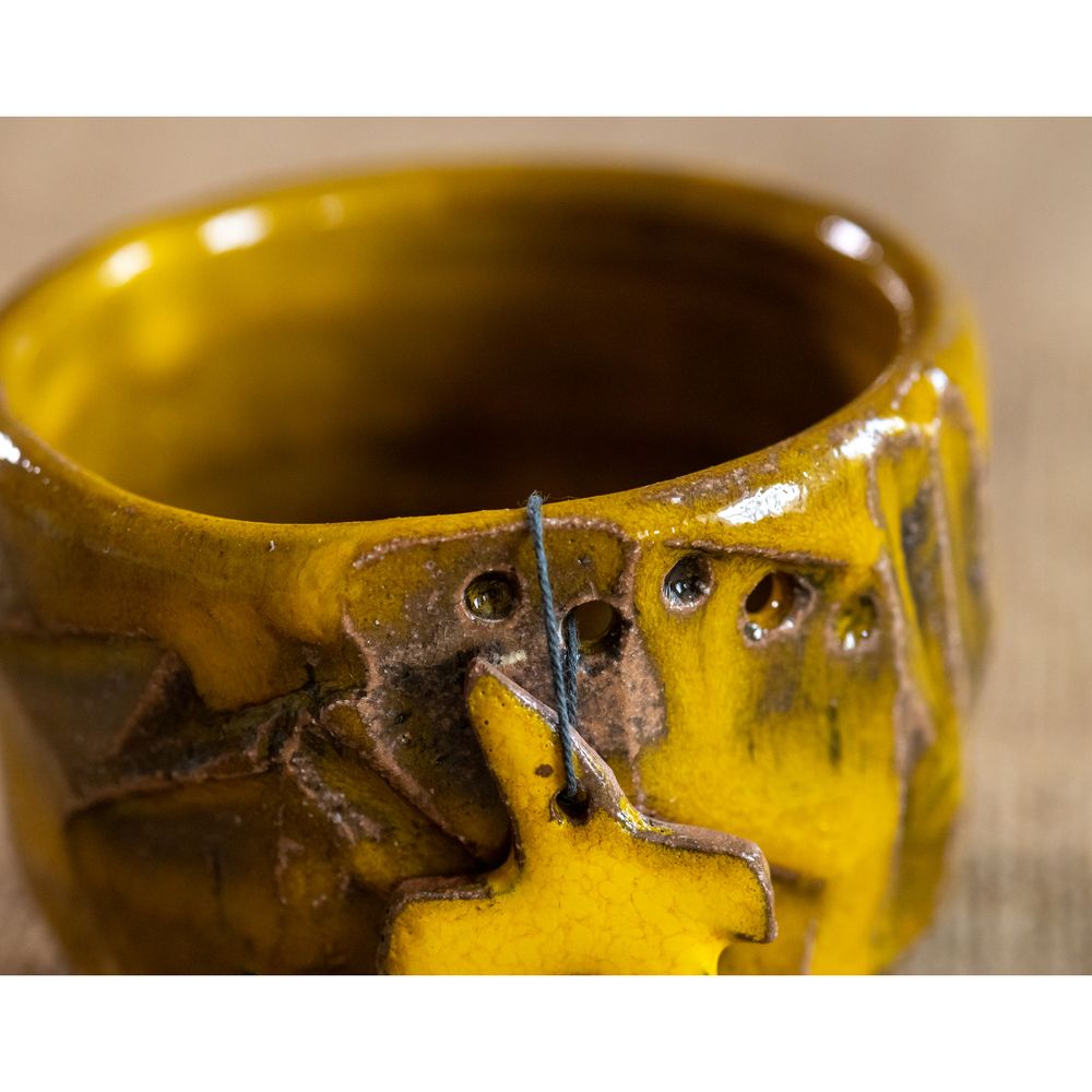 Ceramic cup Sun with a falcon amulet, 200 ml, Centaurida + Keramira 14013-keramira photo