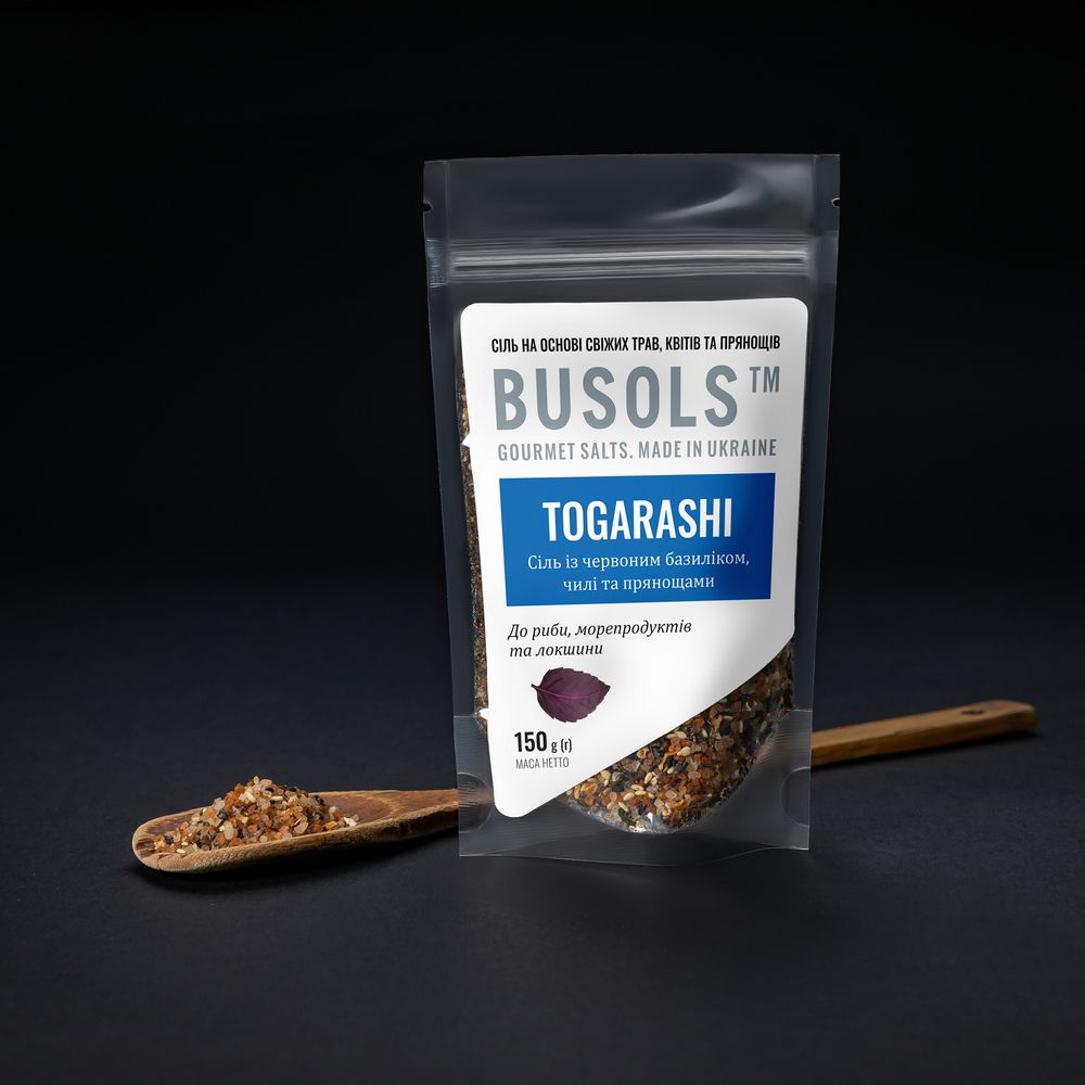 Salt with red basil, chili and spices "Togarashi" Busols, 150 g 19977-busols photo