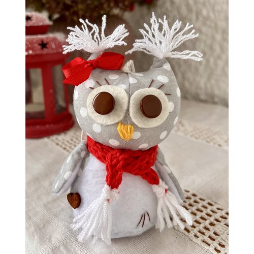 Soft toy Owl, size 13x7 cm 12537-lubava-toy photo