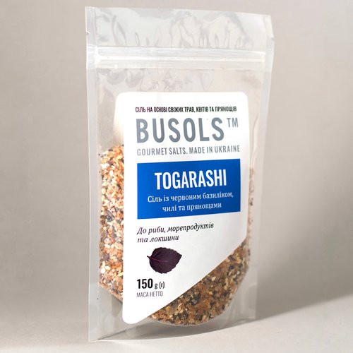 Salt with red basil, chili and spices "Togarashi" Busols, 150 g 19977-busols photo