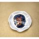 Lion plate in Pryimachenko style, white, KAPSI, ceramics, handmade 13253-kapsi photo 1