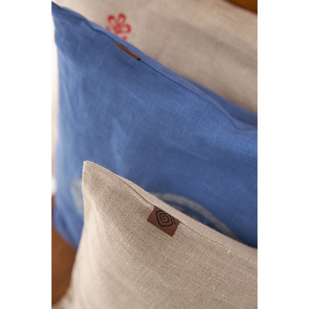 Decorative pillowcase gray "Star" linen, 40x40 cm 11916-zerno photo