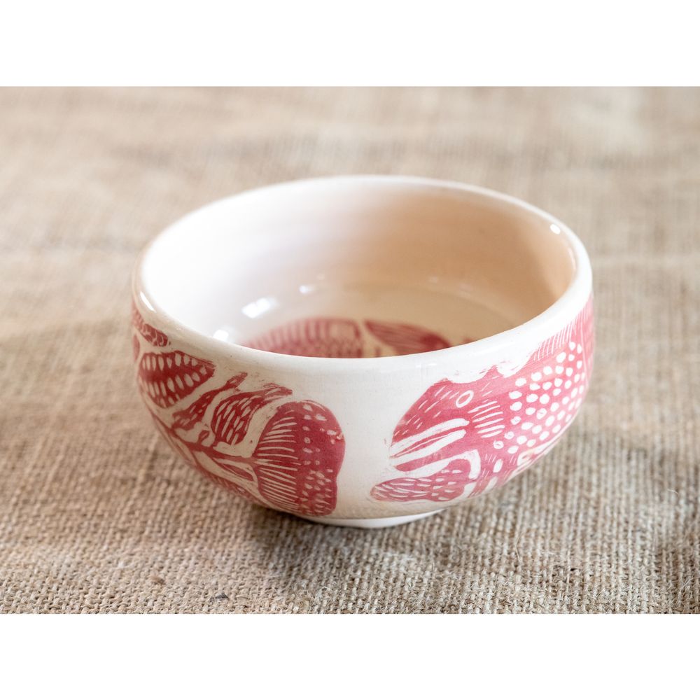 Ceramic bowl with hand-painted ancient animals terracotta, 450 ml, Centaurida + Keramira 14066-keramira photo
