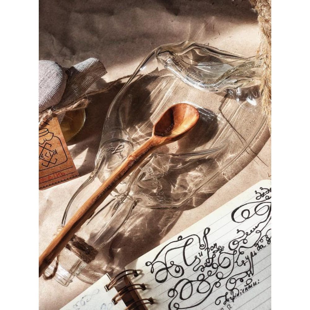 Скляна п'яна пляшка тарілка Jack Deniels під ложку, лопатку, декор для кухні Lay Bottle 17271-lay-bottle фото