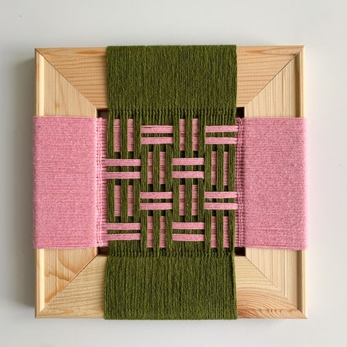 Панно Pali, колір хакі та рожевий, розмір 20х20 см «Other Knots» 19311-other-knots фото