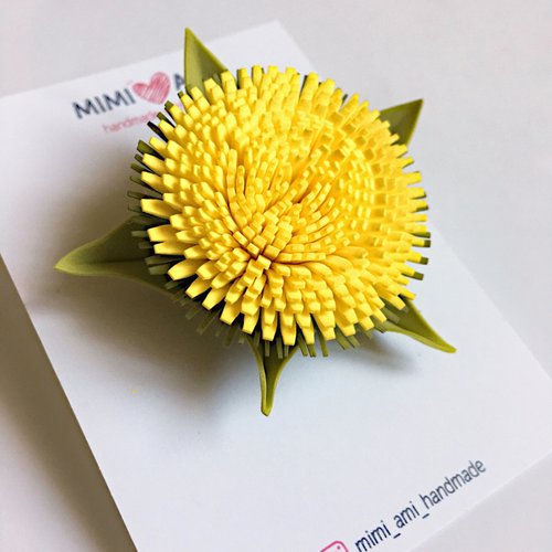 Scrunchy "Dandelion", color Yellow 11342-yellow-mimiami photo