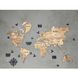 Wooden map of the world on the wall 10072-natural-100x60-factura photo