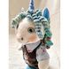 Unicorn family (mother, father, daughter), size 34x12 cm 12539-lubava-toy photo 8