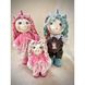 Unicorn family (mother, father, daughter), size 34x12 cm 12539-lubava-toy photo 1