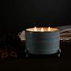 Herbalcraft 3-wick, 3-legged candle (unscented). Herbalcraft 14285-herbalcraft photo 3