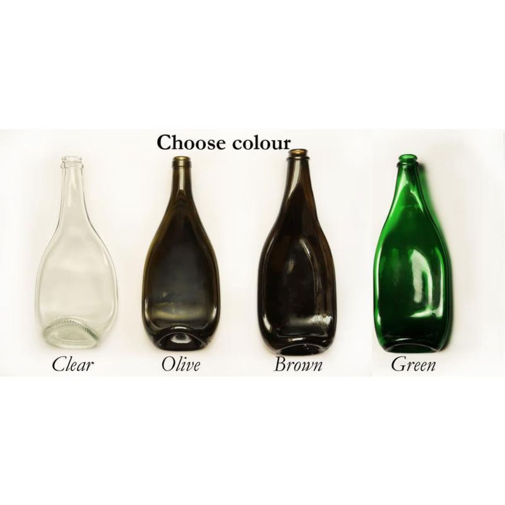 Прозора скляна тарілочка у формі пляшки, підставка для дрібничок, підсвічник Lay Bottle 17272-lay-bottle фото