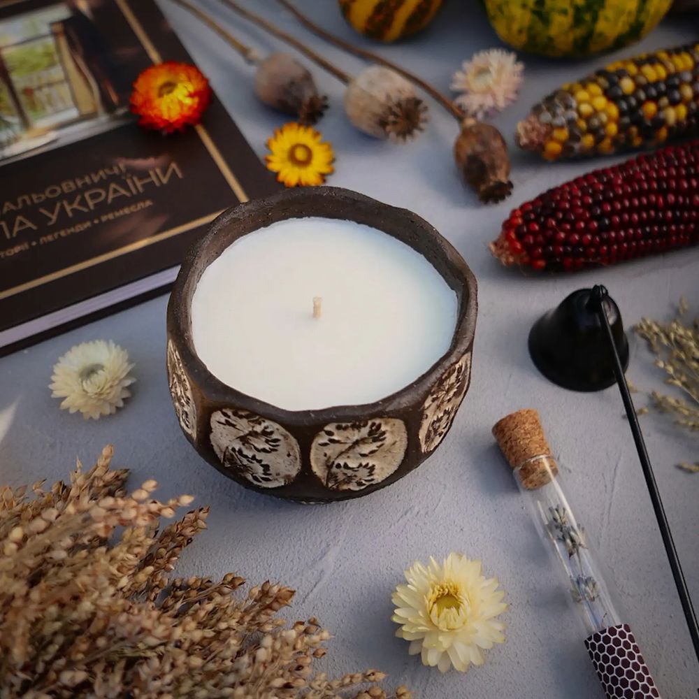 Парфумована свічка "Amber Light" у керамічному горнятку Herbalcraft 14287-herbalcraft фото