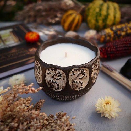 Парфумована свічка "Amber Light" у керамічному горнятку Herbalcraft 14287-herbalcraft фото