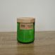 Свічка з використаної та врятованої скляної пляшки, розмір S, зелена, не ароматизована 10065-s-green-none-uzsklo фото 1