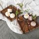 Mini-tray from an oak cut natural wood handmade series NATURAL DEEPWOOD 17x17 cm 12873-17x17-deepwood photo 1