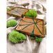 Mini-tray from an oak cut natural wood handmade series NATURAL DEEPWOOD 17x17 cm 12873-17x17-deepwood photo 18