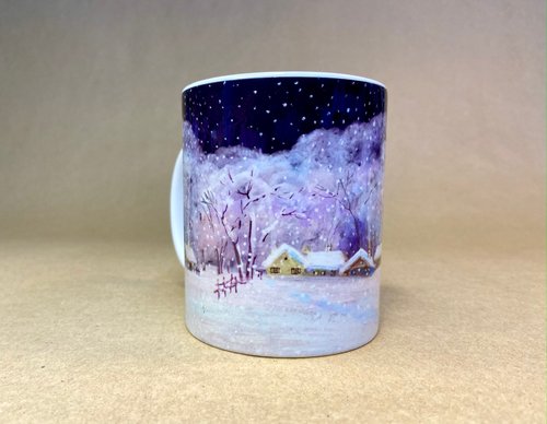 Cup with print "Night in a forest" 11130-korobova-n photo